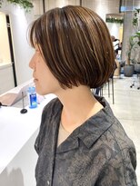 ステアケース 武蔵小杉店(stair:case)&nbsp;大人ショートボブ/ハイライト/白髪ぼかし/武蔵小杉/自由が丘
