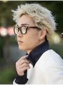 MEN’S HAIRブルーブラックシャドウパーマ