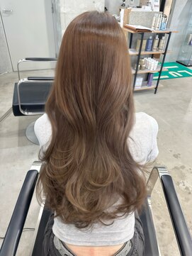 ラック(LUCK) 船橋/くすみベージュ/細めハイライト