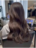 小顔/ロングレイヤー/黒髪/モカブラウン/ココアベージュ/392