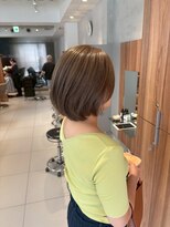 ガリカ 博多(Gallica)&nbsp;ケアブリーチで明るめブラウンベージュ x ボブ