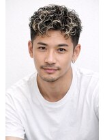 オールバーバー(OR BARBER) メッシュ ハイライト メンズ 刈り上げ