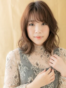 モッズヘア 越谷(mod's hair) ブリーチなしくびれヘアセミロングレイヤーウルフX越谷20代30代