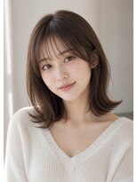ルーウィン(LE WIN)&nbsp;20/30/40代にオススメ 大人カワイ/外はねくびれボブ