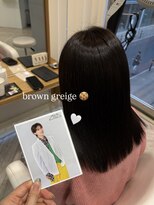 アヴァンス 広島本通店(AVANCE.) 着物ヘア/ダークアッシュ/ミディアムレイヤーカット/広島