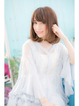 ミック ヘアアンドビューティー 大山店(miq  Hair&Beauty) ちょっぴり色っぽく…大人フェミニンロブ