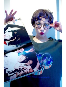 エシカ(ethica) [ethica_南船場] ダークパープルグレー×カールショート＋book