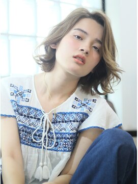 キース ヘアアンドメイク 恵比寿(kith. hair&make) 一番人気！アッシュベージュの抜け感ボブディ！