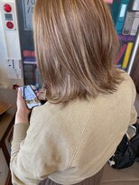 バンビ プライベート サロン(Bambi private salon)&nbsp;ハイトーンの切りっぱなしbob＊『Bambi』丸山健介