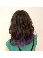 ネオヘアー 曳舟店(NEO Hair)&nbsp;インナーカラー☆パープル（曳舟）