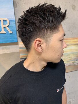 ビーチ(Beach) メンズ短髪ショートパーマスタイル