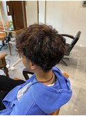 刈り上げハイライトパーマ