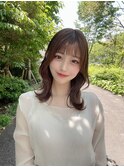 テラコッタ/韓国風ヨシンモリ/流れるレイヤー/前髪カール[銀座]