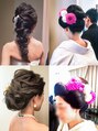 ロータス(Lotus) ブライダルヘアメイクの経験もあります。