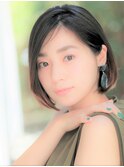 ナチュラル&シンプル大人小顔ボブ