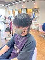 グート ヘアーメイク(gut HAIR MAKE) メンズ マッシュウルフ インナーシルバー