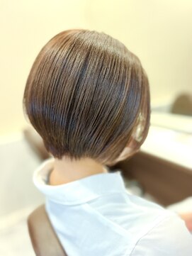 ルセ イノベーション 白岡本店(Ruse innovation) ショートボブ×ピンクブラウン