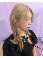 ヘアサロン トミー(Hair salon TOMMY) ホワイトベージュ×ポイントブレイズ