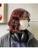 ＊パーマ風ローズレッド＊[渋谷/渋谷駅/髪質改善]