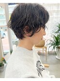 ショートパーマ　ウェービー