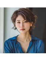 ヘアメイク リーフ 茂原店(HAIRMAKE Leaf)&nbsp;フレンチガーリー/春パーマ/ショートパーマ/20代30代40代