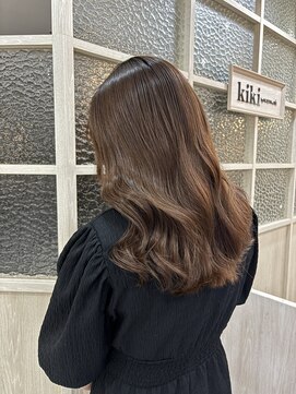 キキ(kiki by KENJE) グレージュ/透明感カラー/艶カラー/髪質改善