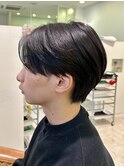 センターパートウルフニュアンスパーマカルマパーマ