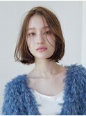 20代30代大人かわいい小顔くびれレイヤーカット韓国レイヤーボブ