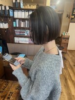 バンビ プライベート サロン(Bambi private salon) Bambi ボブ*切りっぱなし*ハイライト※