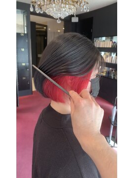 アース 鈴鹿店(HAIR&MAKE EARTH) イヤリングカラーレッド