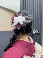 ボナ ヘアー(bona.hair) サイド編みおろしヘア