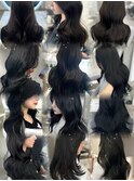 表参道韓国トレンドヘア暗髪ブルーグレージュラベンダー