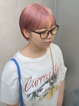 ローレンアンドパレード 並木坂店(Lauren&Parade) ミルクティピンク　ショートボブ　ケアブリーチ　艶髪　美髪