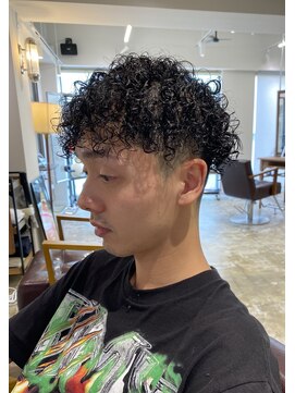 メゾンフォーメン 心斎橋店(Maison for men) テーパーフェード　スパイラルプードルパーマ