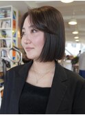 切りっぱなし外国人風ボブ