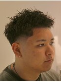 テーパーフェード/スパイキーショート/ツイストピンパーマ：
