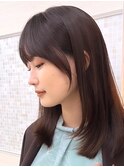 サイドバング/顔まわり/前髪カット/くびれヘア/美髪/銀座
