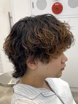 フィフスパーク(fifth PARK)&nbsp;渋谷シャドウパーマスパイラルパーマメンズボブウルフ19時以降