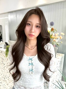 オニキス(ONYX) T115韓国ヘアーレイヤーカットロングくびれ巻き透明感ベージュ