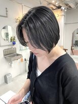 ヘアー アイス カンナ(HAIR ICI Canna)&nbsp;コンパクトボブ/大人女子におすすめ/ミニボブ/束感カット