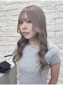 グレージュ / ベージュカラー / グレーカラー / ブリーチ2回