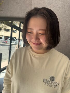 SSAW 透明感寒色ブラウンボブ