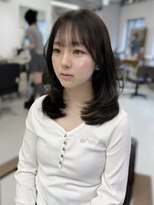 ハピネス 梅田茶屋町店(HAPPINESS)&nbsp;韓国風/レイヤーカット/顔周り/顔まわり/髪質改善/ベージュ