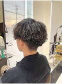 波巻きパーマ