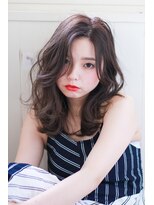 イロドリ ヘアーデザイン(IRODORI hair design) IRODORI　センターパートのゆるふわセミロング２　［西尾一寛］