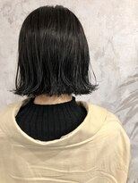 ヘアー リラクゼーション ドロップ 大森店(Hair relaxation drop)&nbsp;【ミニボブ】【暗髪】ボブ/外ハネ/ブルーブラック/ダークグレー