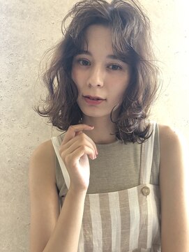 クロム バイ リエット(Chlom by Lietto) Chlom AW 切りっぱなし波打ちウェーブグレー 0364574337