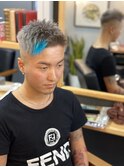 シルバーonターコイズブルー