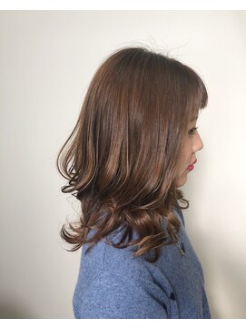 コアフィールドマサコ 北島店 ブラウン系カラー☆セミロングヘア