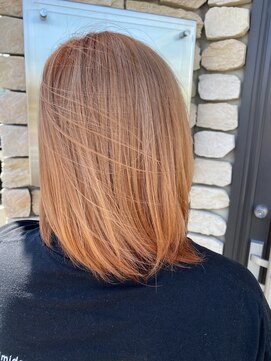 ヘアースタジオ モモ(Hair studio MoMo) オレンジベージュ
